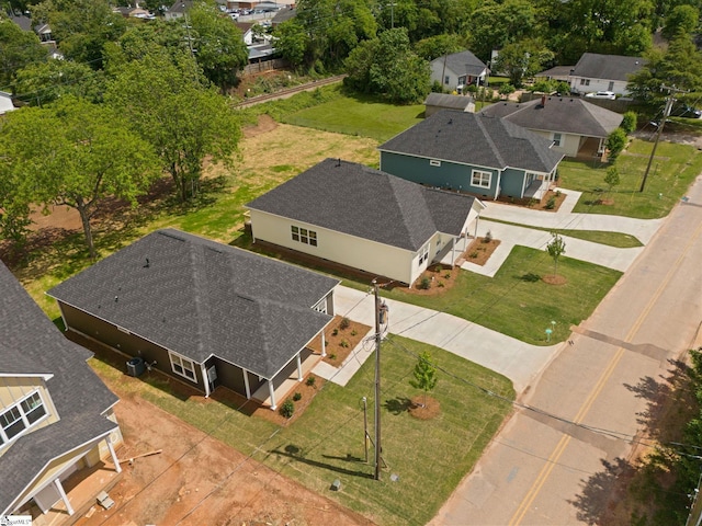 drone / aerial view featuring a residential view