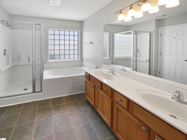 102 Thurber Way, Simpsonville, SC 29681 - full bath with double vanity, a bath, a stall shower, and a sink