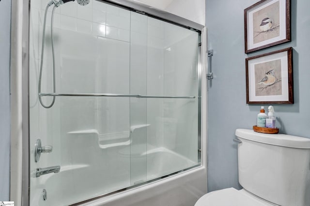 6 Shallow Creek Ct, Fountain Inn, SC 29644 - full bathroom featuring toilet and bath / shower combo with glass door