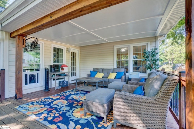 6 Shallow Creek Ct, Fountain Inn, SC 29644 - wooden deck featuring outdoor lounge area