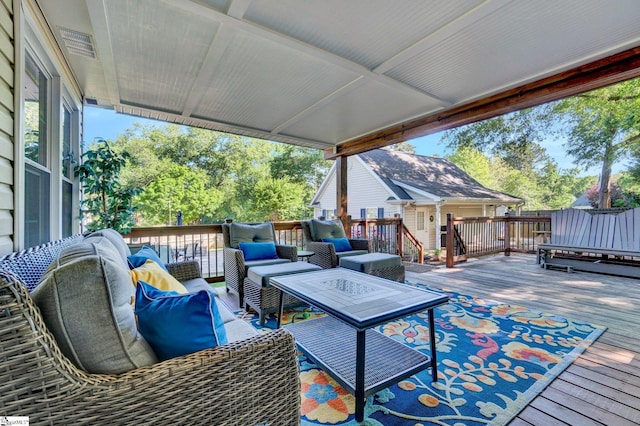 6 Shallow Creek Ct, Fountain Inn, SC 29644 - deck with outdoor lounge area