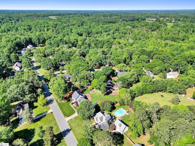 6 Shallow Creek Ct, Fountain Inn, SC 29644 - birds eye view of property featuring a forest view
