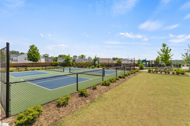 481 Fenwick Dr, Woodruff, SC 29388 - view of sport court with fence and a lawn