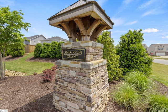 481 Fenwick Dr, Woodruff, SC 29388 - community sign featuring fence, a residential view, and a lawn