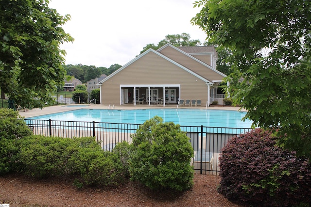 pool with fence