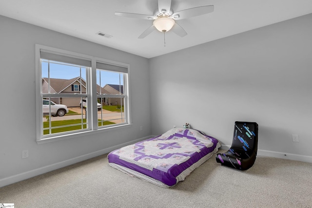 301 Highland Springs Loop, Inman, SC 29349 - carpeted bedroom with baseboards and ceiling fan