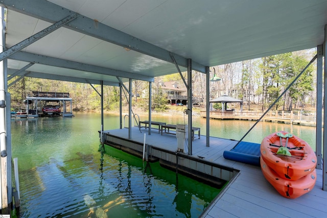 dock with a water view