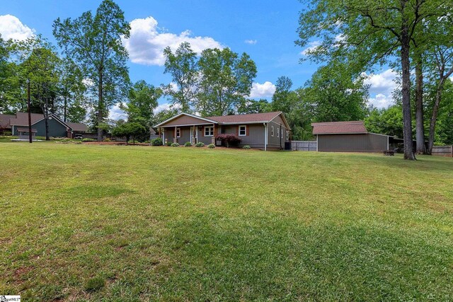 view of yard featuring central AC
