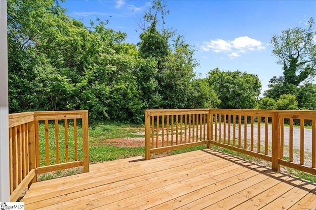 215 Rebecca St, Greenville, SC 29607 - view of wooden deck
