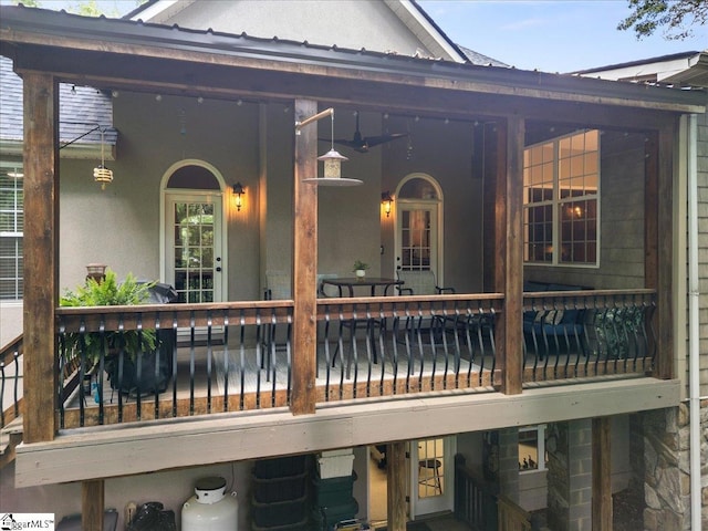 view of wooden terrace