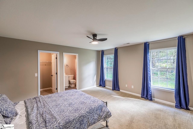 175 Falcon Ridge Dr, Boiling Springs, SC 29316 - bedroom with carpet, multiple windows, baseboards, and a ceiling fan