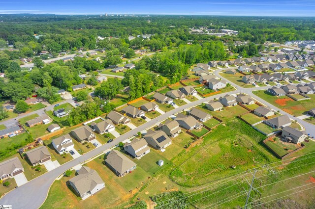 113 Forest Ridge Way, Greenville, SC 29617 - aerial perspective of suburban area with a forest