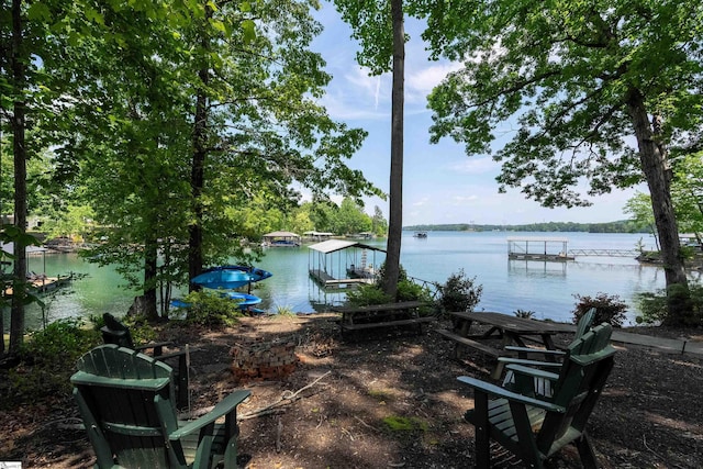 295 Sugarhill Rd, Seneca, SC 29672 - dock area featuring a water view