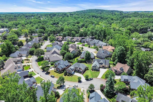 111 Tinsley Ct, Greenville, SC 29615 - aerial perspective of suburban area with a heavily wooded area