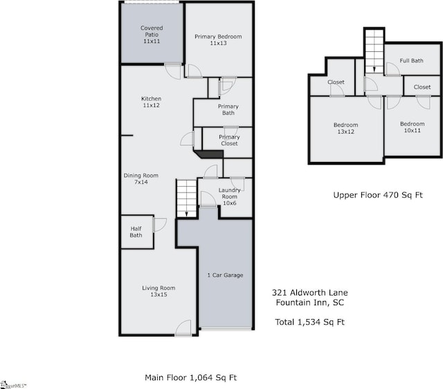 321 Aldworth Ln, Fountain Inn, SC 29644 - room layout