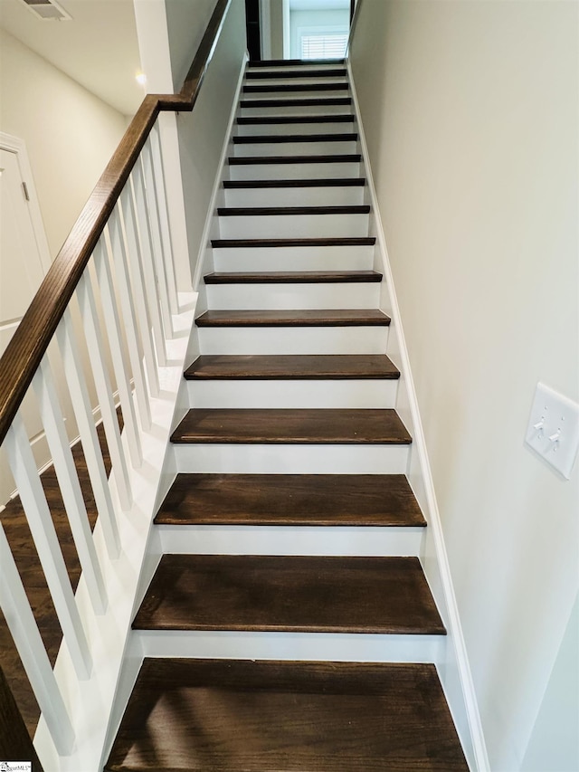 view of stairway