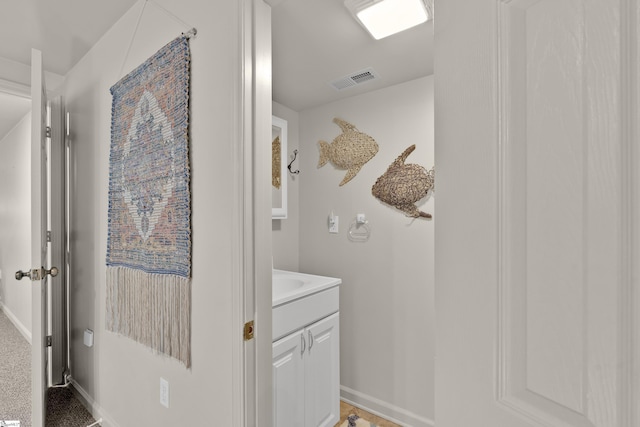 451 Cedar Creek Rd, Sunset, SC 29685 - bathroom featuring baseboards and vanity