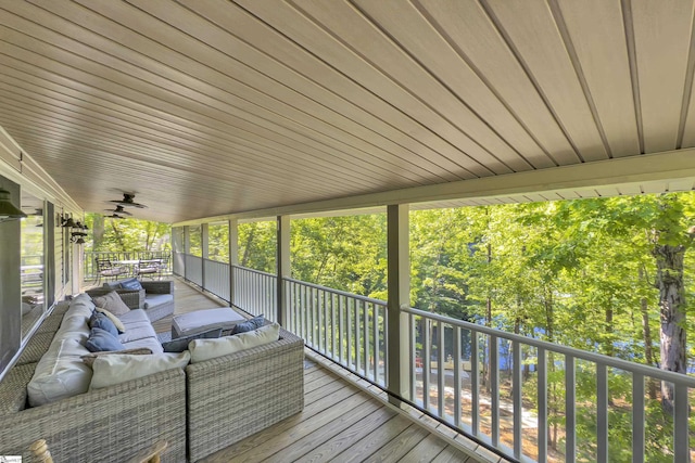 451 Cedar Creek Rd, Sunset, SC 29685 - wooden terrace featuring an outdoor hangout area