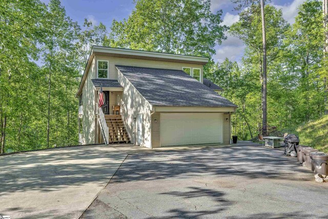 451 Cedar Creek Rd, Sunset, SC 29685 - garage with driveway