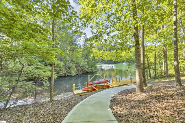 451 Cedar Creek Rd, Sunset, SC 29685 - dock featuring a water view