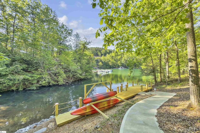 451 Cedar Creek Rd, Sunset, SC 29685 - dock featuring a water view
