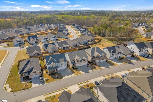 215 Sun Garden Ct, Greenville, SC 29615 - aerial view of residential area featuring a forest