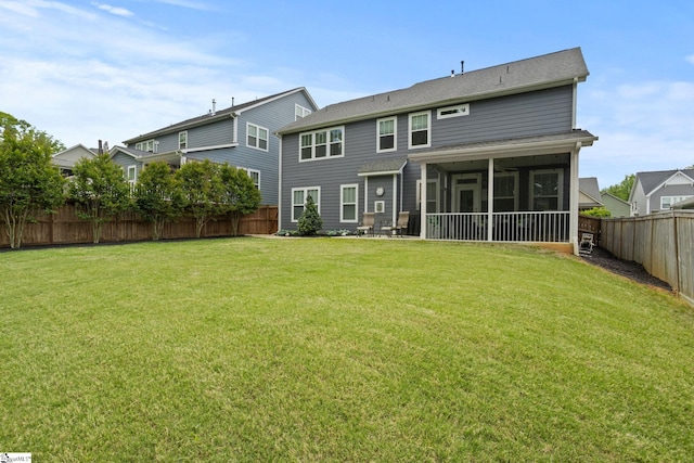 916 Lockhurst Dr, Simpsonville, SC 29681 - back of property featuring a sunroom