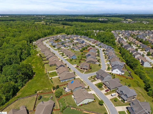 916 Lockhurst Dr, Simpsonville, SC 29681 - aerial view of property's location featuring nearby suburban area and a forest