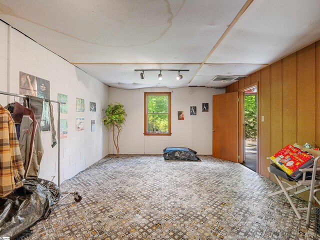132 Rosecrest Rd, Spartanburg, SC 29303 - misc room featuring concrete block wall