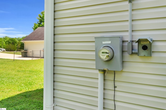 477 Perry Rd, Greer, SC 29651 - exterior view of electric meter and fence