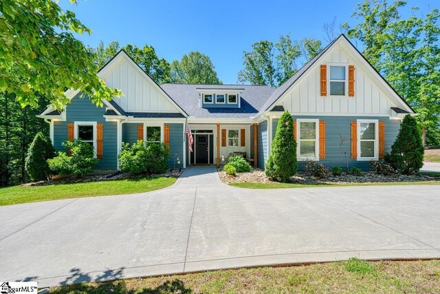 2007 Edwards Lake Rd, Greer, SC 29651 - view of front of home with board and batten siding