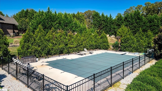 100 Bent Willow Way, Easley, SC 29642 - view of swimming pool featuring fence, a patio, and a diving board