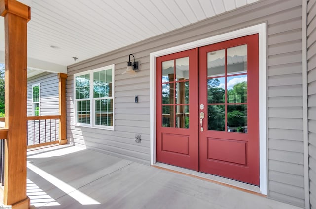 130 Windjammer Way, Anderson, SC 29626 - view of exterior entry featuring french doors and a porch