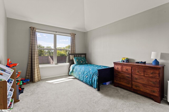 706 Airdale Ln, Simpsonville, SC 29680 - carpeted bedroom featuring high vaulted ceiling