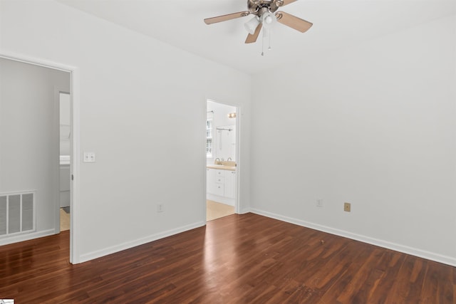 622 Mckenna Cir, Greenville, SC 29615 - unfurnished bedroom with wood finished floors, a sink, and baseboards