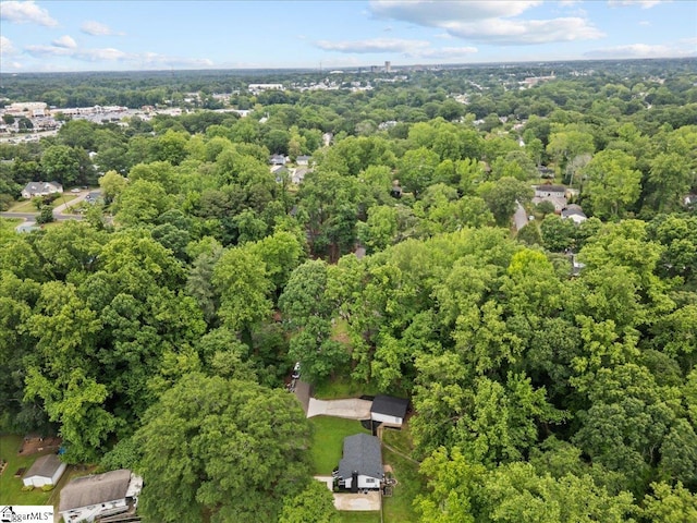 11 Christopher St, Greenville, SC 29617 - bird's eye view of a heavily wooded area