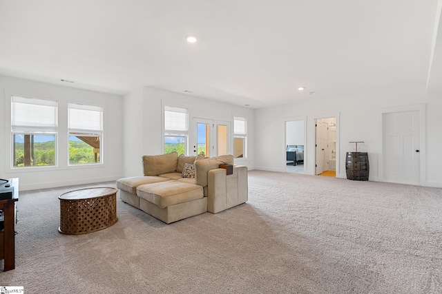 139 Ridgeline Row, Central, SC 29630 - living area with carpet flooring, healthy amount of natural light, baseboards, and recessed lighting