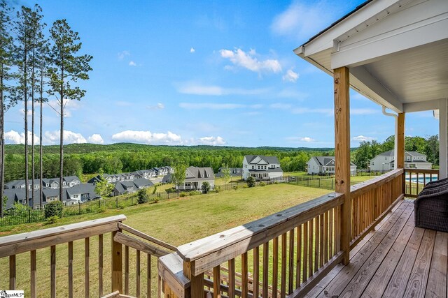 139 Ridgeline Row, Central, SC 29630 - wooden deck with a residential view