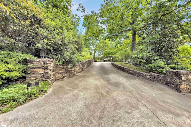 view of concrete driveway