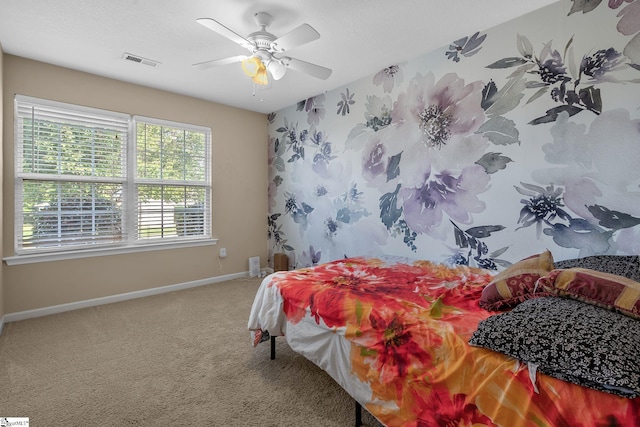 113 Glastonbury Dr, Greer, SC 29651 - bedroom with baseboards, carpet flooring, and a ceiling fan