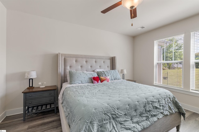 201 Rosecroft Dr, Easley, SC 29642 - bedroom featuring wood finished floors, baseboards, and a ceiling fan
