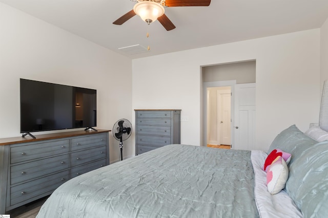 201 Rosecroft Dr, Easley, SC 29642 - bedroom with wood finished floors and ceiling fan