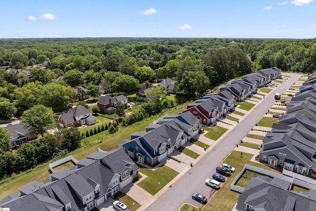 201 Rosecroft Dr, Easley, SC 29642 - aerial perspective of suburban area with a forest
