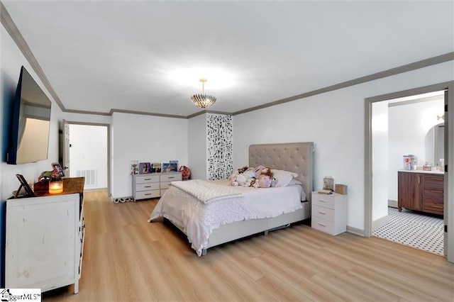 118 Briar Patch Rd, Anderson, SC 29621 - bedroom featuring crown molding, light wood finished floors, and baseboards