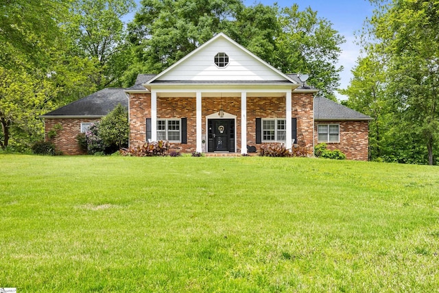 3644 Walhalla Hwy, Six Mile, SC 29682 - neoclassical home featuring a front yard, brick siding, and roof with shingles
