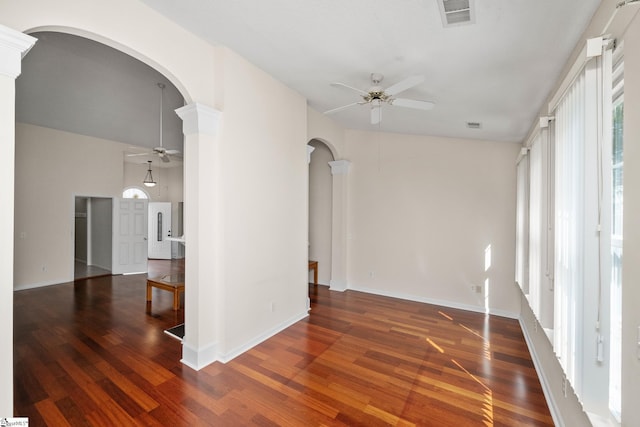 325 Waterton Way, Simpsonville, SC 29680 - unfurnished room featuring ceiling fan and wood finished floors