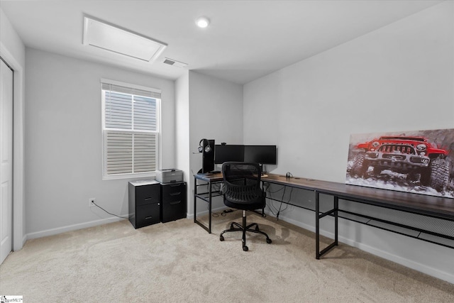 204 Maplestead Farms Ct, Greenville, SC 29617 - office space featuring attic access, carpet flooring, and baseboards