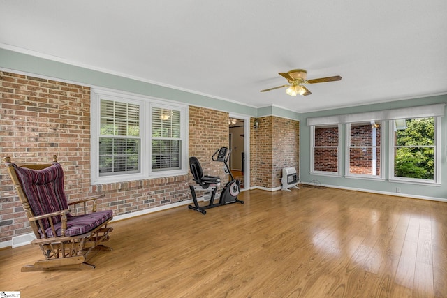 sunroom / solarium with heating unit