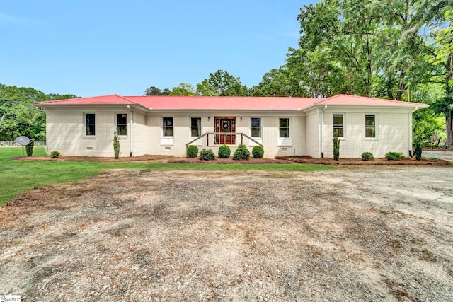 103 Mississippi Dr, Clinton, SC 29325 - ranch-style house featuring brick siding and metal roof