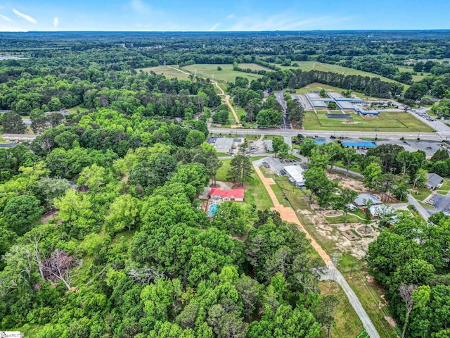 103 Mississippi Dr, Clinton, SC 29325 - aerial overview of property's location with a heavily wooded area